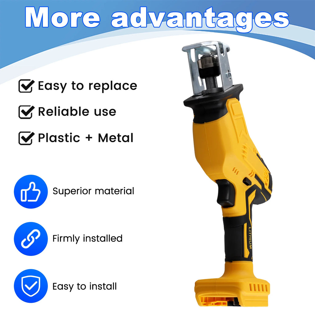LIKE WISH Cordless Reciprocating Saw Variable Speed Wood Metal PVC Cutting Electric Saber Saw For 20V Battery (No Battery Oasis Select