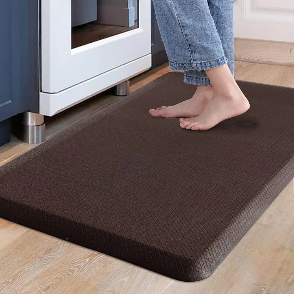 New Long strip thickened kitchen water and oil absorbent floor mat flannel non-slip dirt-resistant foot mat entrance door mat Oasis Select Coffee 44x120cm