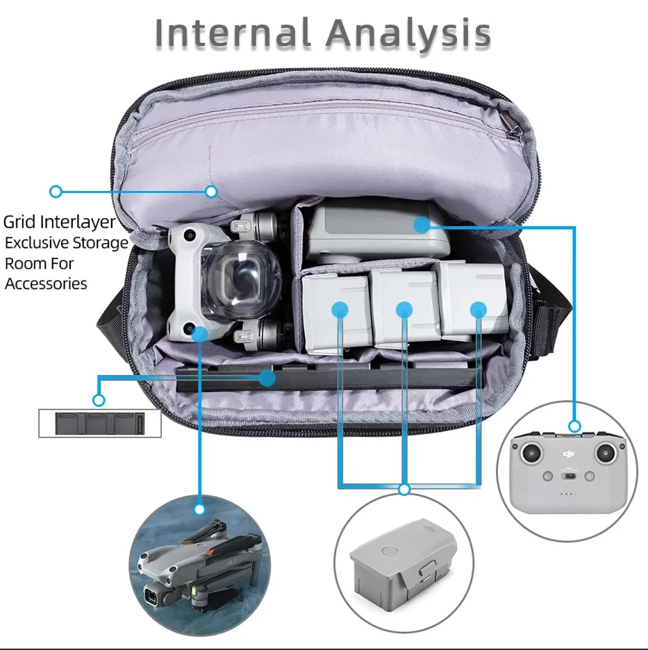 DJI Drone Shoulder Bag | Fits Mini 4 Pro, Air 2S, Neo & More