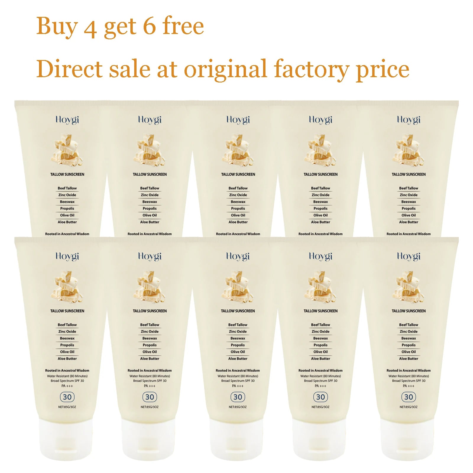 85g SPF30 Body Sunscreen Lotion Lightweight Refreshing Non-sticky Breathable Sweatproof Anti-UV Glowing Hydrating Sunblock Cream Oasis Select buy 4 free 6 United States