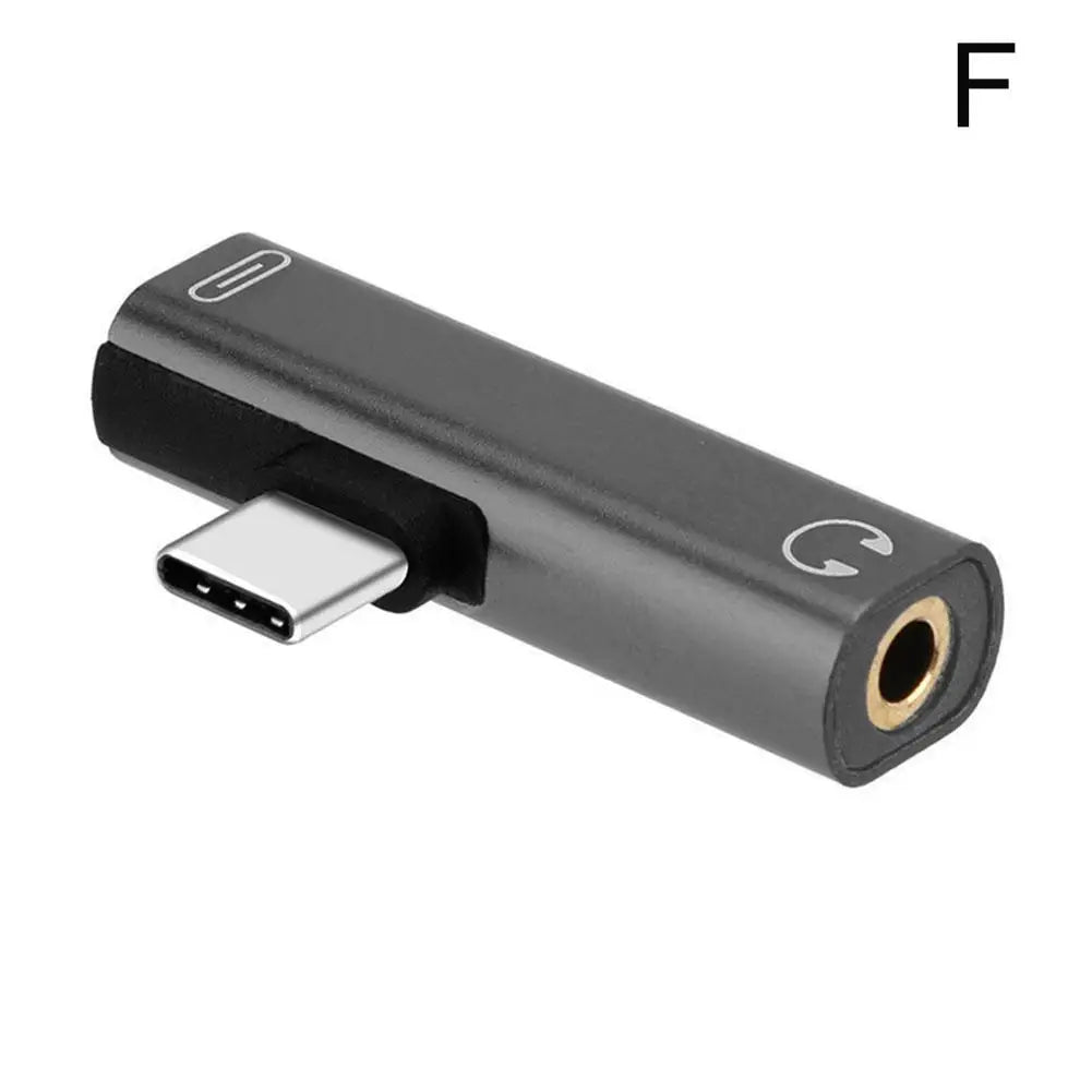 2-in-1 USB-C to 3.5mm Audio Adapter & Type-C Charging Cable