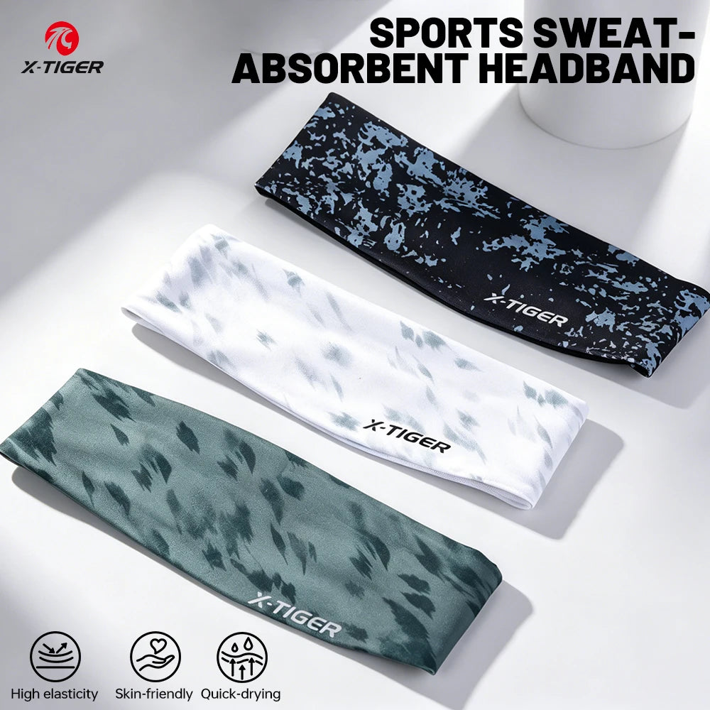 X-TIGER Men Women Sports Headband Sweatband Breathable cycling Hairband Summer cycling Running Gym Head Band Elastic Sweatband Oasis Select