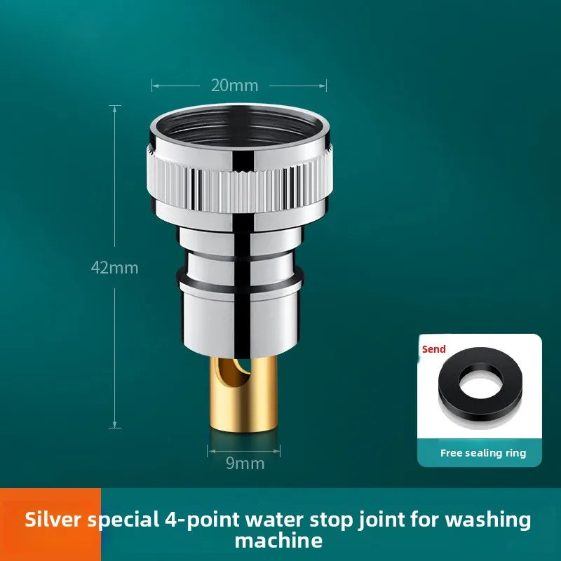 3/4" 1/2''Thread Connector Faucet Hose Tap Water Adapter Quick Connector Water Pipe Fittings Home Replacement Accessory Oasis Select A