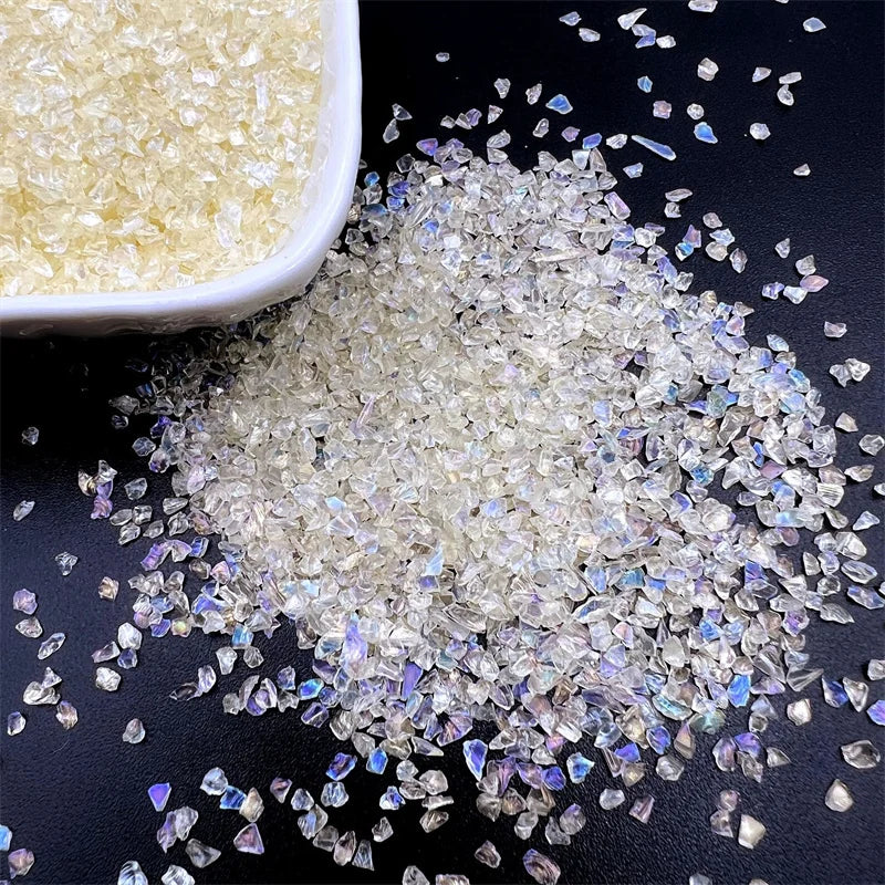 20g Glass Crushed Stone Irregularity Crystal Gravel Filling For DIY Epoxy Resin Mold Filler Crafts Decorative Nail Art Filler Oasis Select