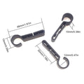 Hard Hat Light Clips 10-Pieces Helmet Headlight Safety Hooks Hard Hat Secure Attachment for Industrial Work Maintenance Outdoors Oasis Select 10pcs