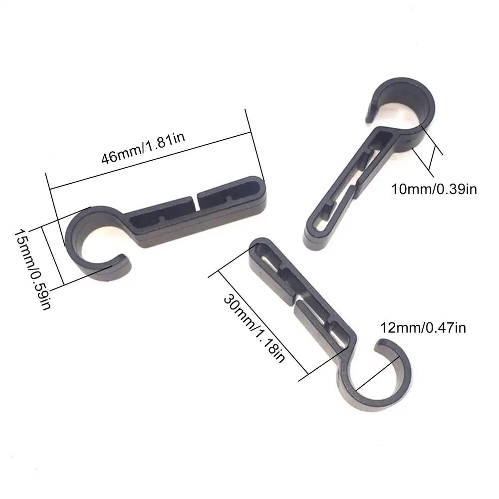 Hard Hat Light Clips 10-Pieces Helmet Headlight Safety Hooks Hard Hat Secure Attachment for Industrial Work Maintenance Outdoors Oasis Select 10pcs