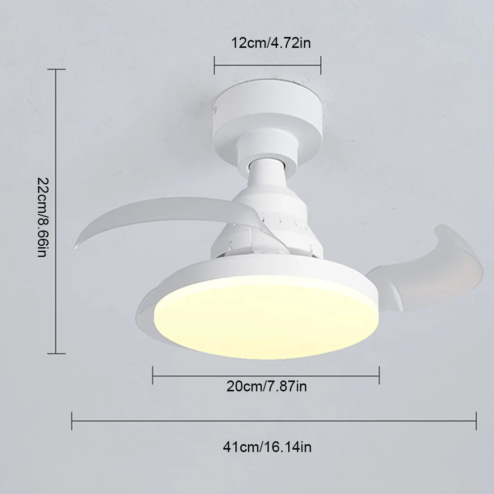 Invisible Leaf Ceiling Fan with LED Light & Remote Control LED Ceiling Fan Oasis Select