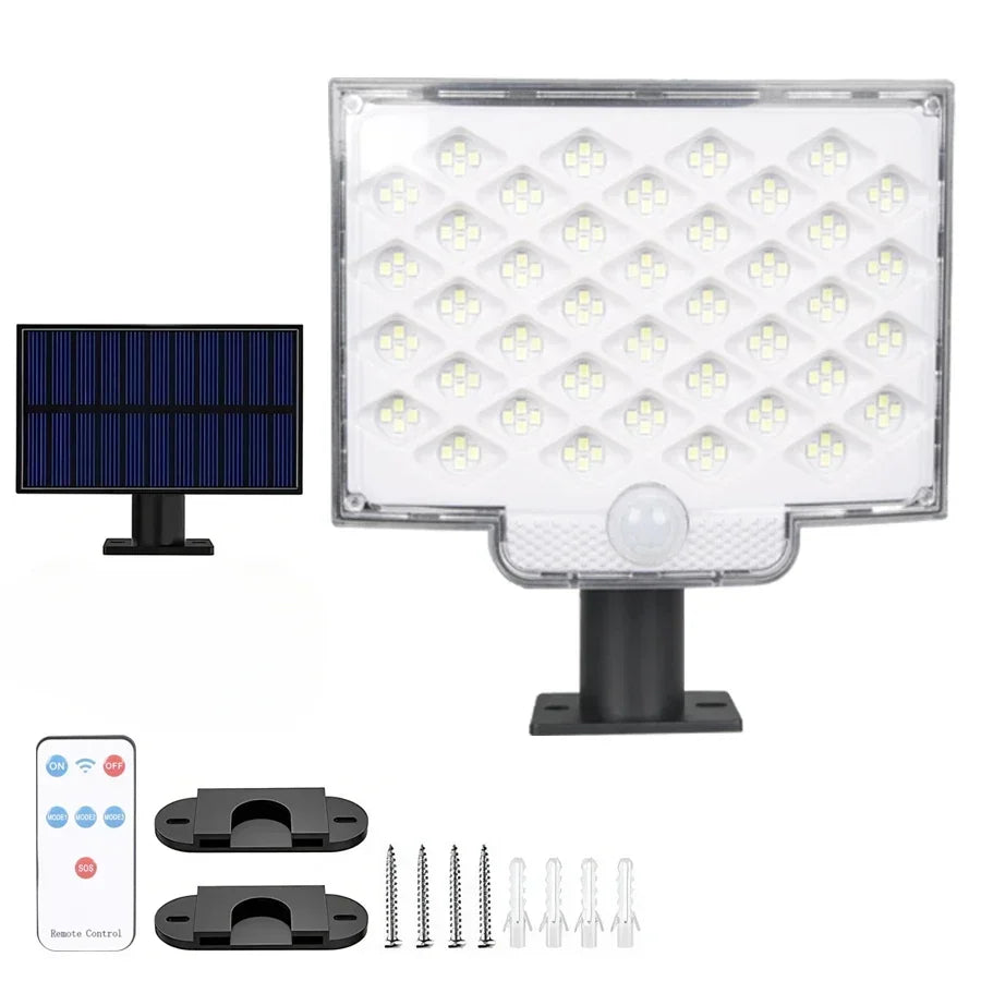 106 LED Solar Motion Light IP65 Waterproof – 4 Modes Garden