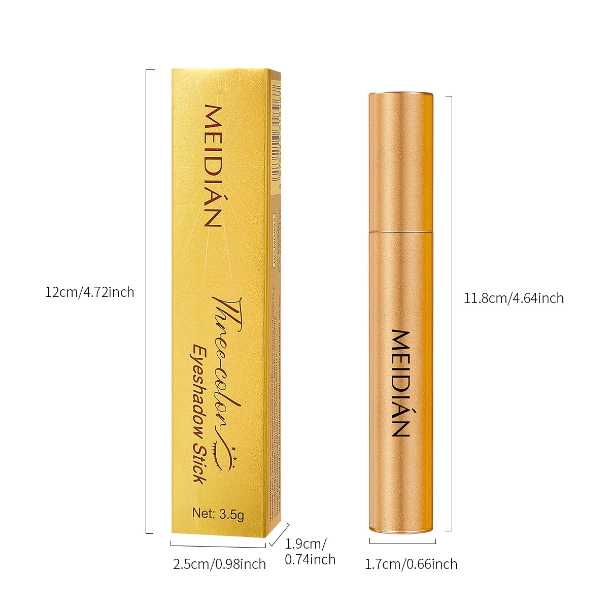 3-Color Waterproof Eye Shadow Stick – Easy Beginner Eyeshadow Eye Shadow Stick Oasis Select