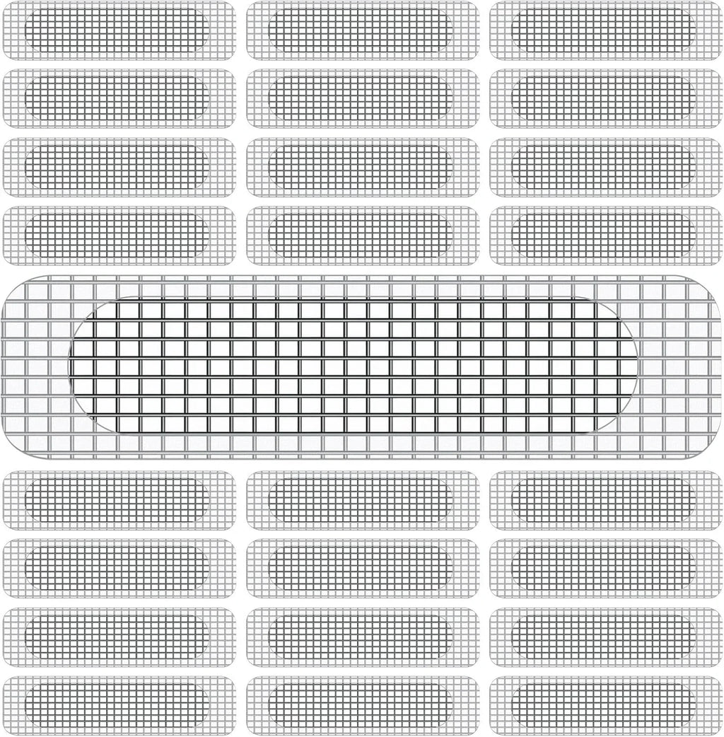 Window Weep Hole Screen Patch Strong Sticky Waterproof Sun Resistant Drain Quickly Weep Hole Covers Fiberglass Window Screen Oasis Select
