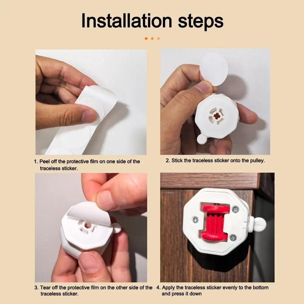 4PCS Furniture Casters Wheels with Brake Mute Wear-resistant Universal Wheel Stablize Self Adhesive Pulley Base Oasis Select