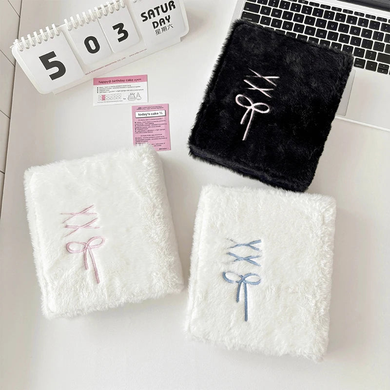 A6 Ballet Plush Bowknot Photocard Binder Album | Kpop Collect Book Photocard Binder Album Oasis Select