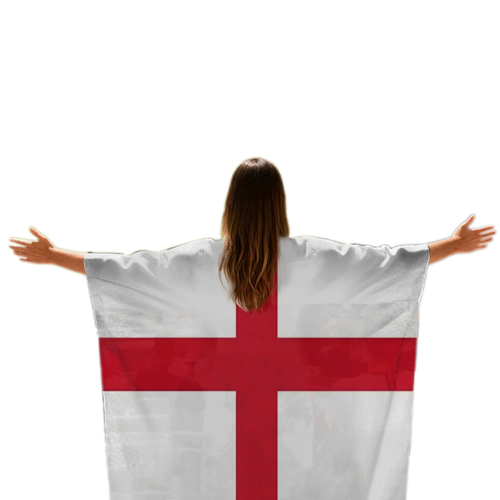 2026 World Cup Football Flag Cape | Wearable Fan Shawl