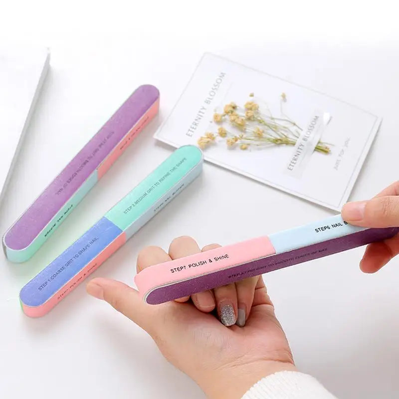 6-Sided EVA Nail File & Buffer – 7-Step Manicure Tool Nail File Buffer Oasis Select