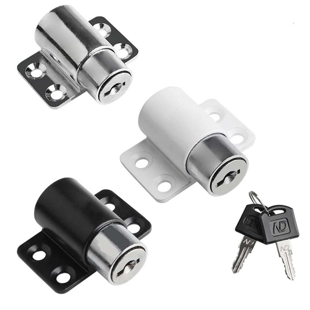 Sliding Door Window Locks With 2 Keys Limiter Child Safety Protection Antitheft Catches Set White Sliver Black Oasis Select