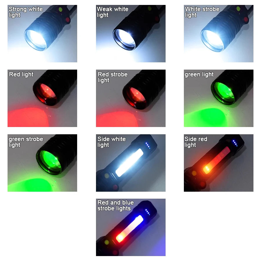 Rechargeable 30W LED Flashlight Ultra Bright Tactical Zoom Spotlight Flashlights for Outdoor Hunting Security Self-defense Torch Oasis Select