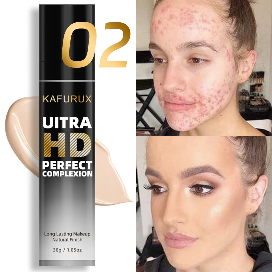 KAFURUX 8-Shade Full Coverage Matte Liquid Foundation 30g