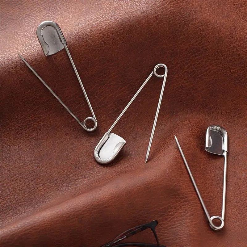 LIKE WISH 10 Pcs 5 Inch Jumbo Stainless Steel Pins Large Heavy Duty Huge Strong Laundry Pins For Upholstery Sewing Quilting Oasis Select