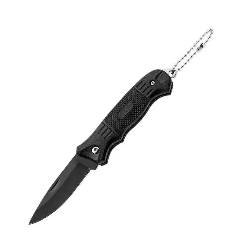 New Outdoor stainless steel small knife camping survival folding knife high hardness portable key knife multifunctional Oasis Select black