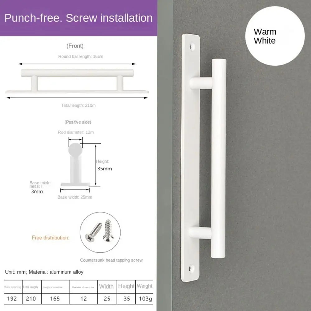 Aluminium Alloy Self-Adhesive Sliding Door Handle – No Drill