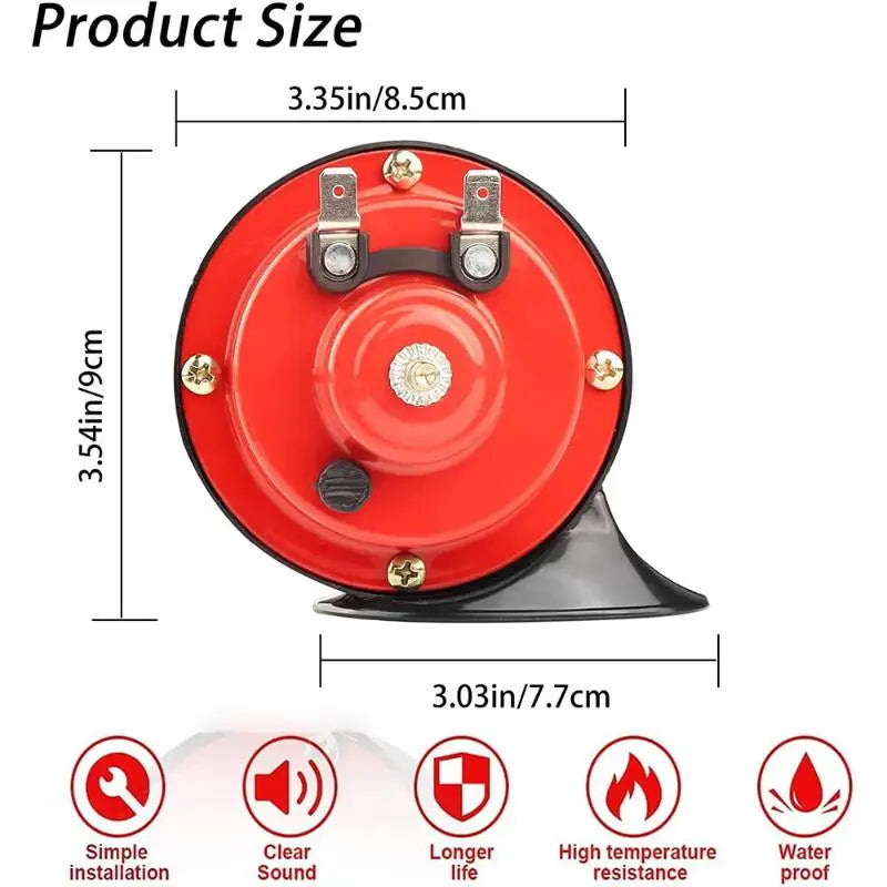 Universal 12V Super Loud Train Horn 300DB, Sealed For Protection Loudspeaker for Cars, Bikes, Trucks, Boats Oasis Select