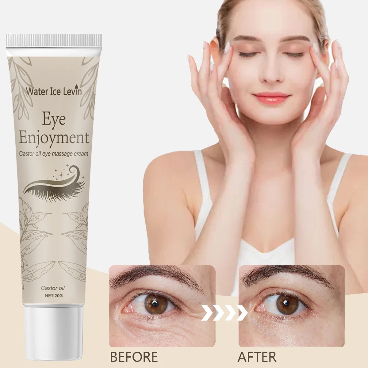 Castor Oil Eye Cream – Anti-Wrinkle, Dark Circles & Firming 20g Eye Treatment Cream Oasis Select
