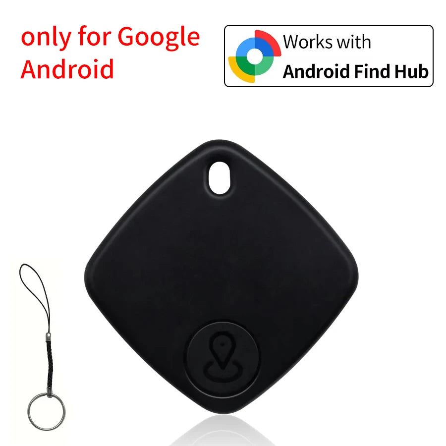 Android IOS Dual-system GPS Tracker Smart Bluetooth Tracking Device Portable Real Time Positioner Global Locator for Kid Pet Car Oasis Select Black Only Android