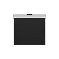 LED Car Garbage Bag Waterproof Magnetic Adsorption Trash Can Back Seat Hanging PU Leather Storage Box Pocket Leak-proof Oasis Select black
