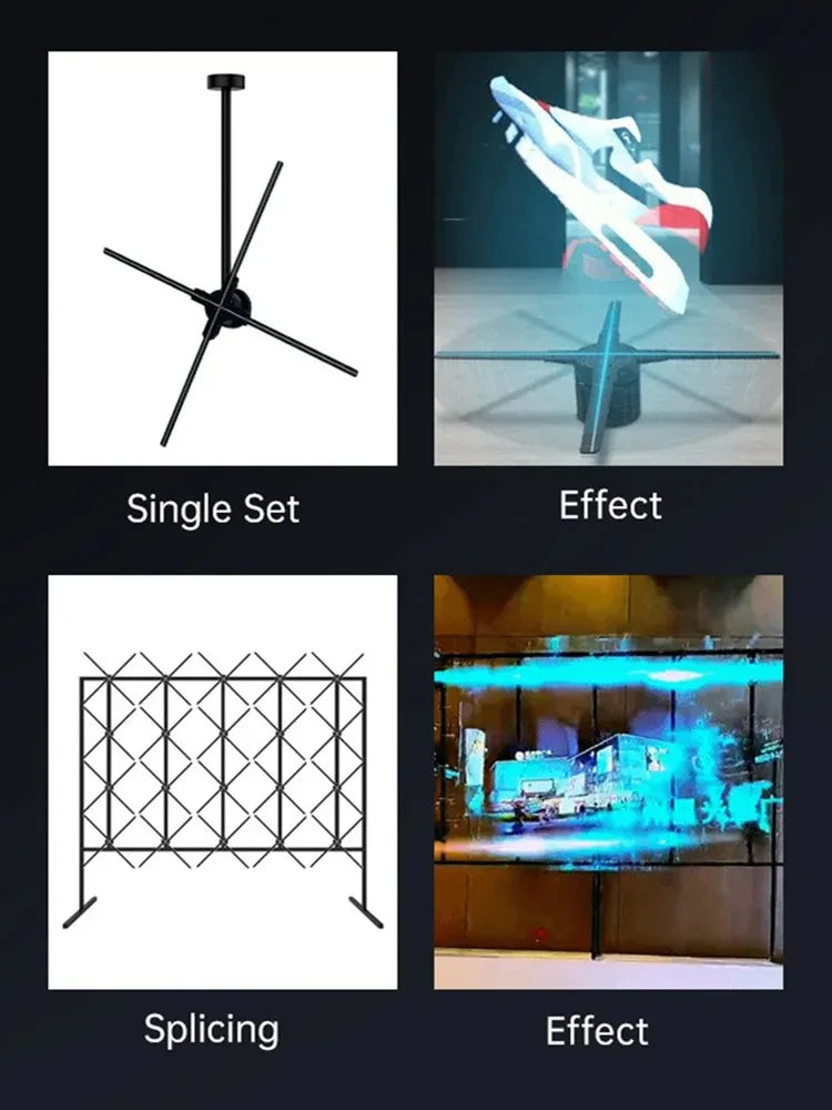 52cm 3D Holographic Fan Display | App Control | SHINEKNOT
