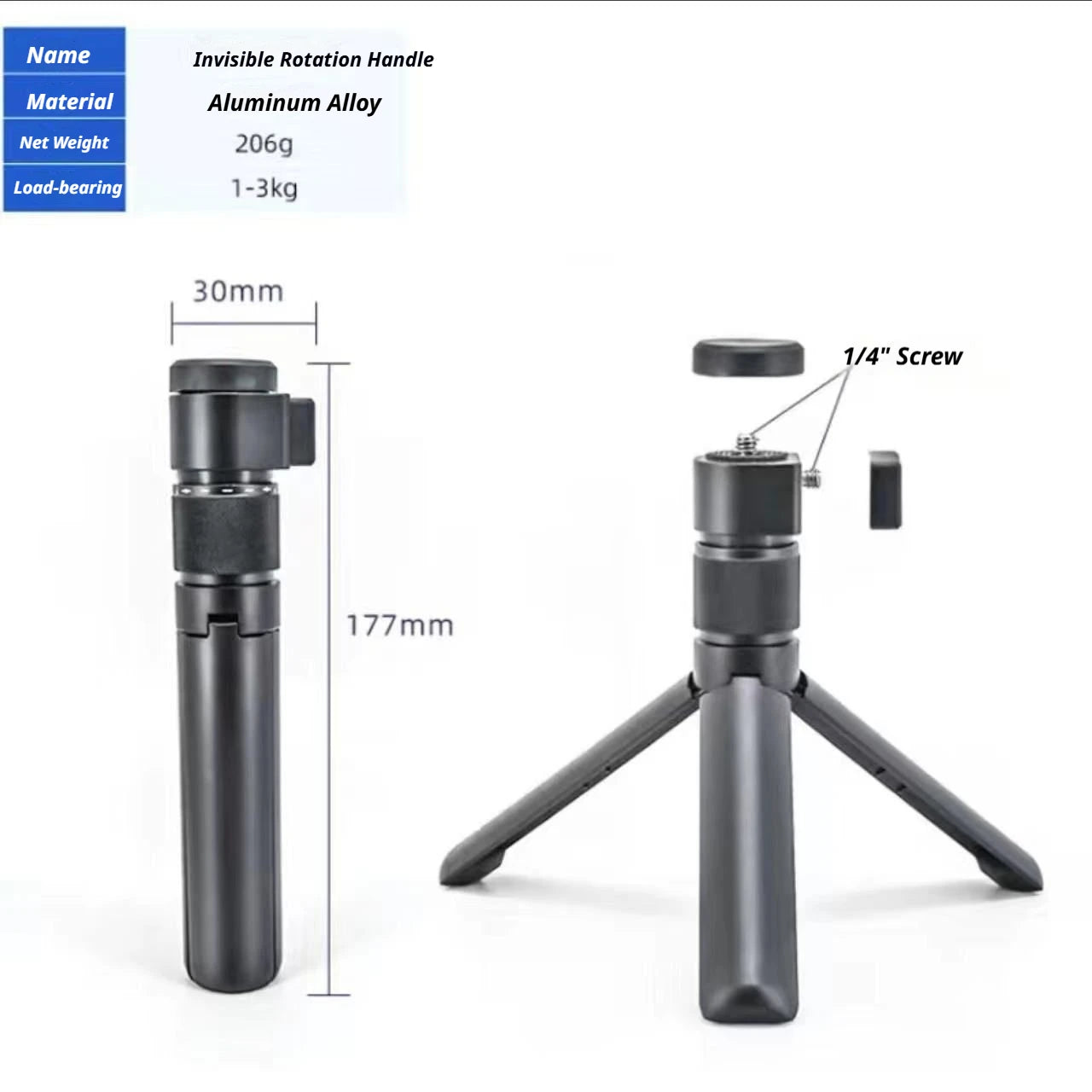 1.2M Carbon Fiber Invisible Selfie Stick for DJI & Insta360