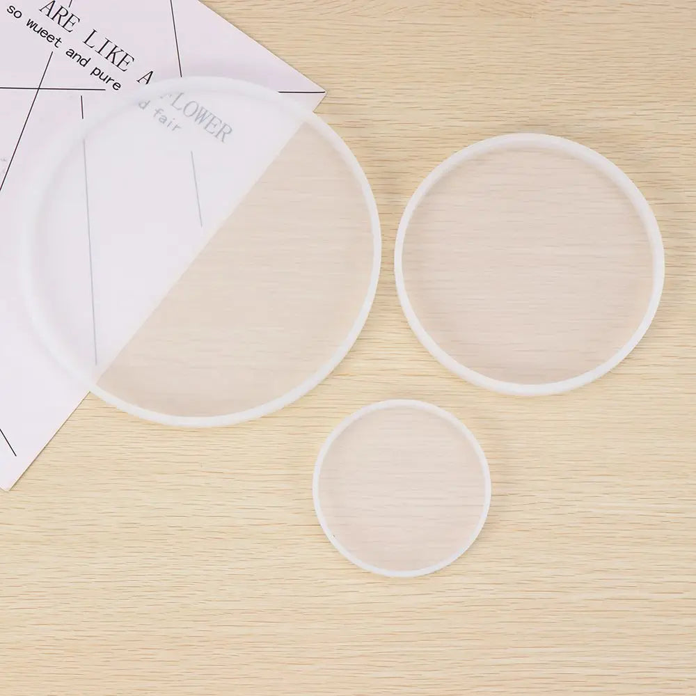 Silicone Mold Round Petri Dish Round Coaster Epoxy Resin Art Supplies Make Your Own Coaster Resin Molds Transparent Fluid Arts Oasis Select