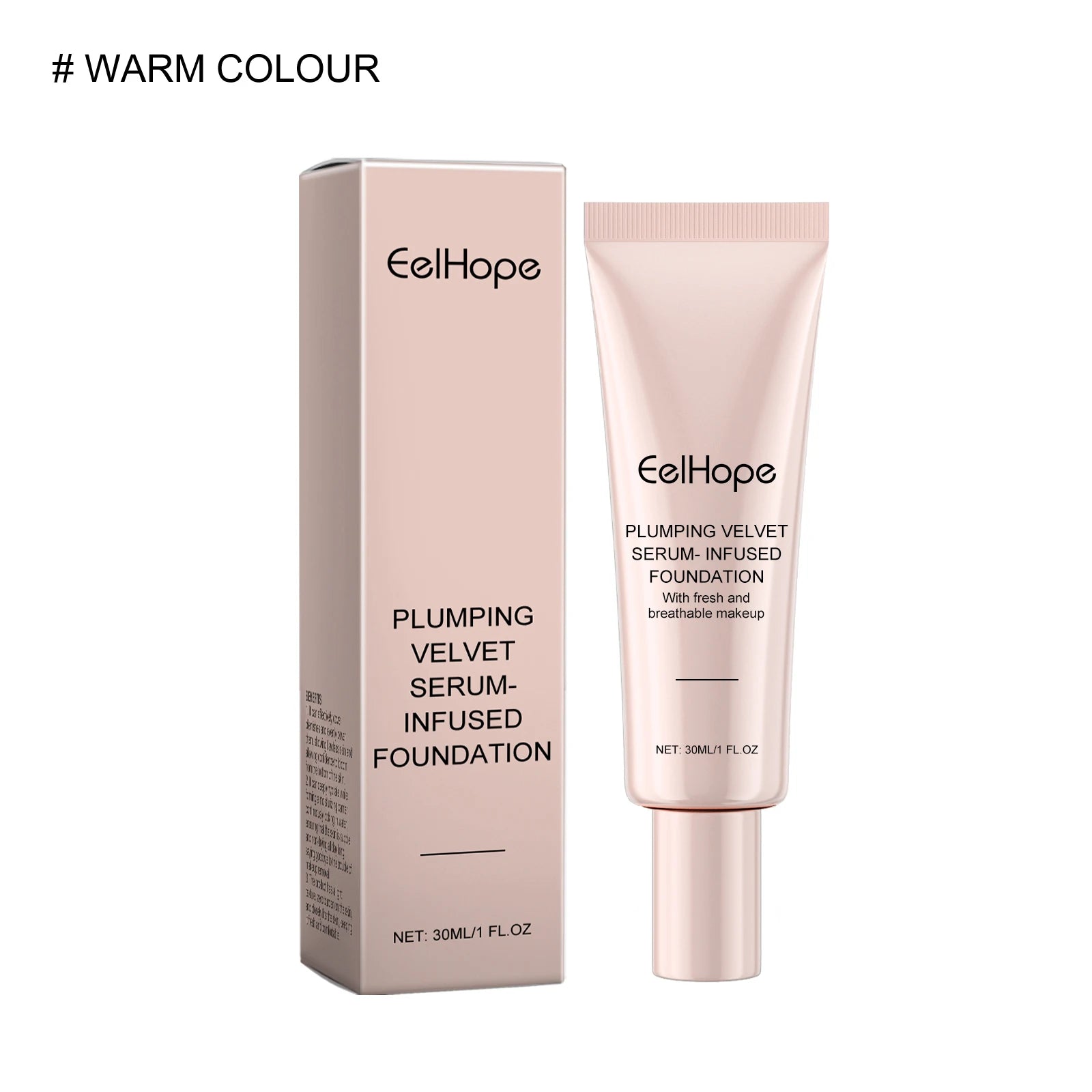 Eelhope Velvet Serum Foundation – Color Changing Matte Finish Serum Foundation Oasis Select warm colour