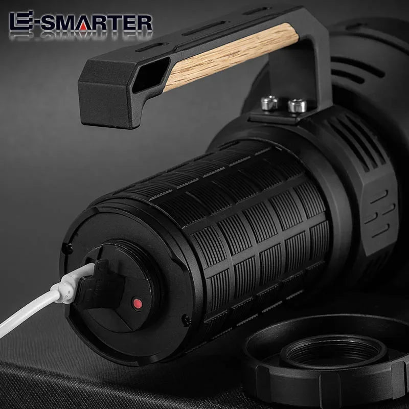 16xP50 Wick Ultra Strong Light Handheld Light Flashlight - Intelligent Fan Forced Heat Dissipation-4x18650 Power Supply Oasis Select