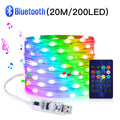 5/10/20m RGBIC Garland Light USB LED Copper Wire Fairy String Lights Home Holiday New Year Christmas Tree Wedding Decorative Oasis Select 20M 200LEDs