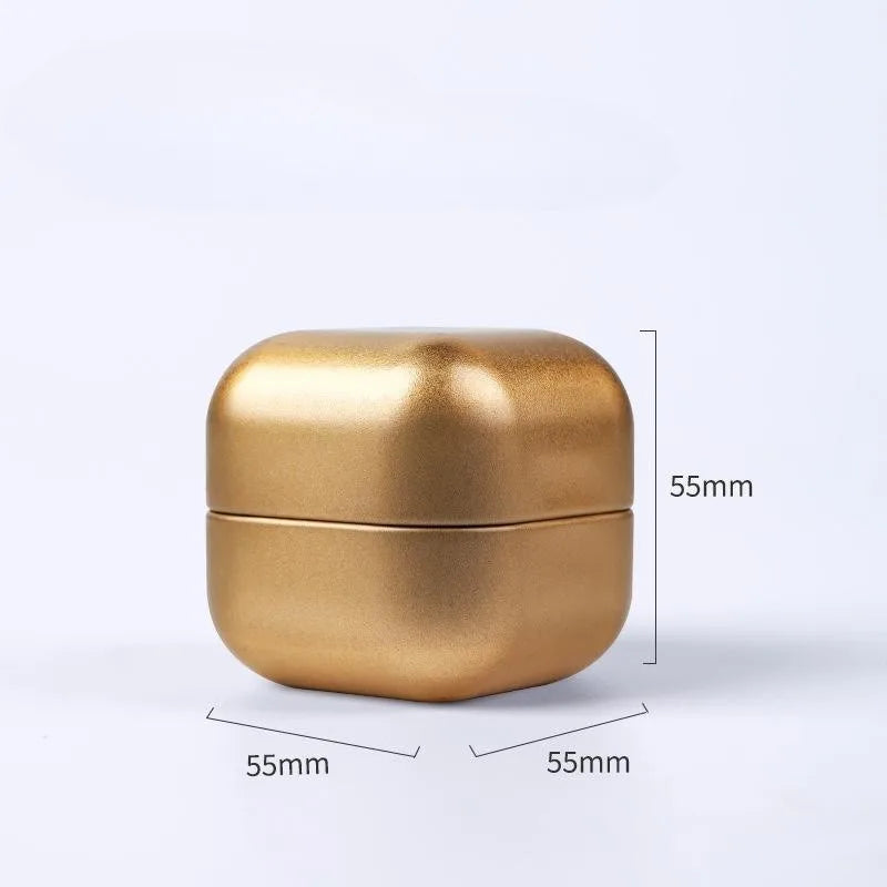 Portable Mini Tin Box Tea Sealed Jar Packing Boxes Jewelry Candy Small Storage Can Coin Earring Headphones Gift Case Oasis Select Gold
