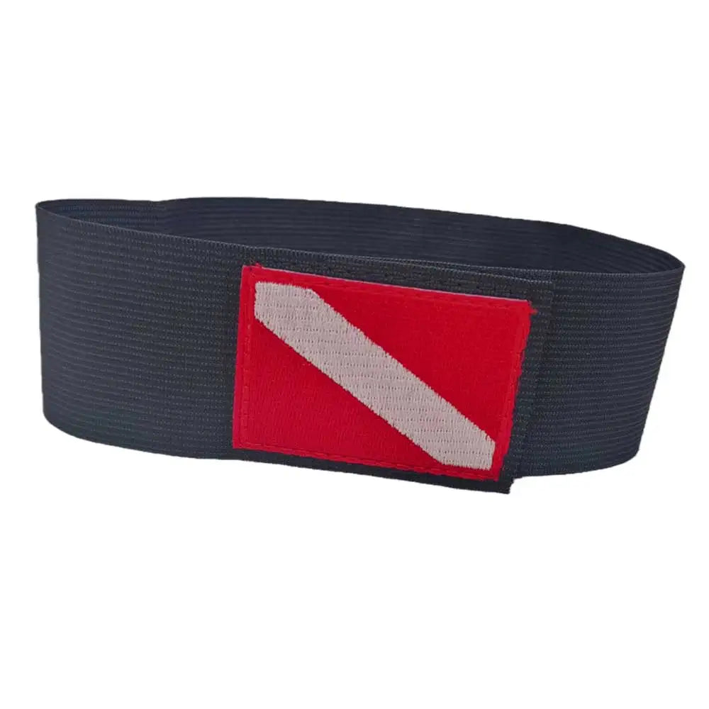 Scuba Tank Elastic Bungee Band with Dive Embroidery Flag Decorative Dive Flag Strap for Underwater Diving Cylinder Oasis Select