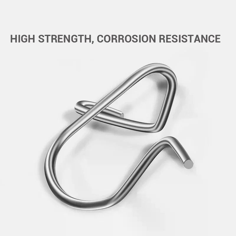 100Pcs Fishing Clips Fast Crankbait Snaps Fishing Lures Connectors Saltwater Fishing Duo Lock Lure Stainless Oasis Select