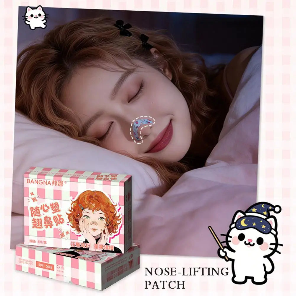 Reusable Nose Lift Strips 5/10PCS Nose Shaping Sticker Nose Up Lifting Tape For Nose Reshaping Contouring Cosmetic Tools Oasis Select