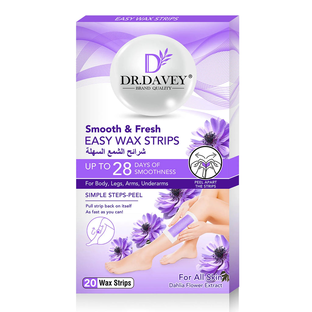 DR.DAVEY Double-Sided Depilatory Wax Strips – Full Body