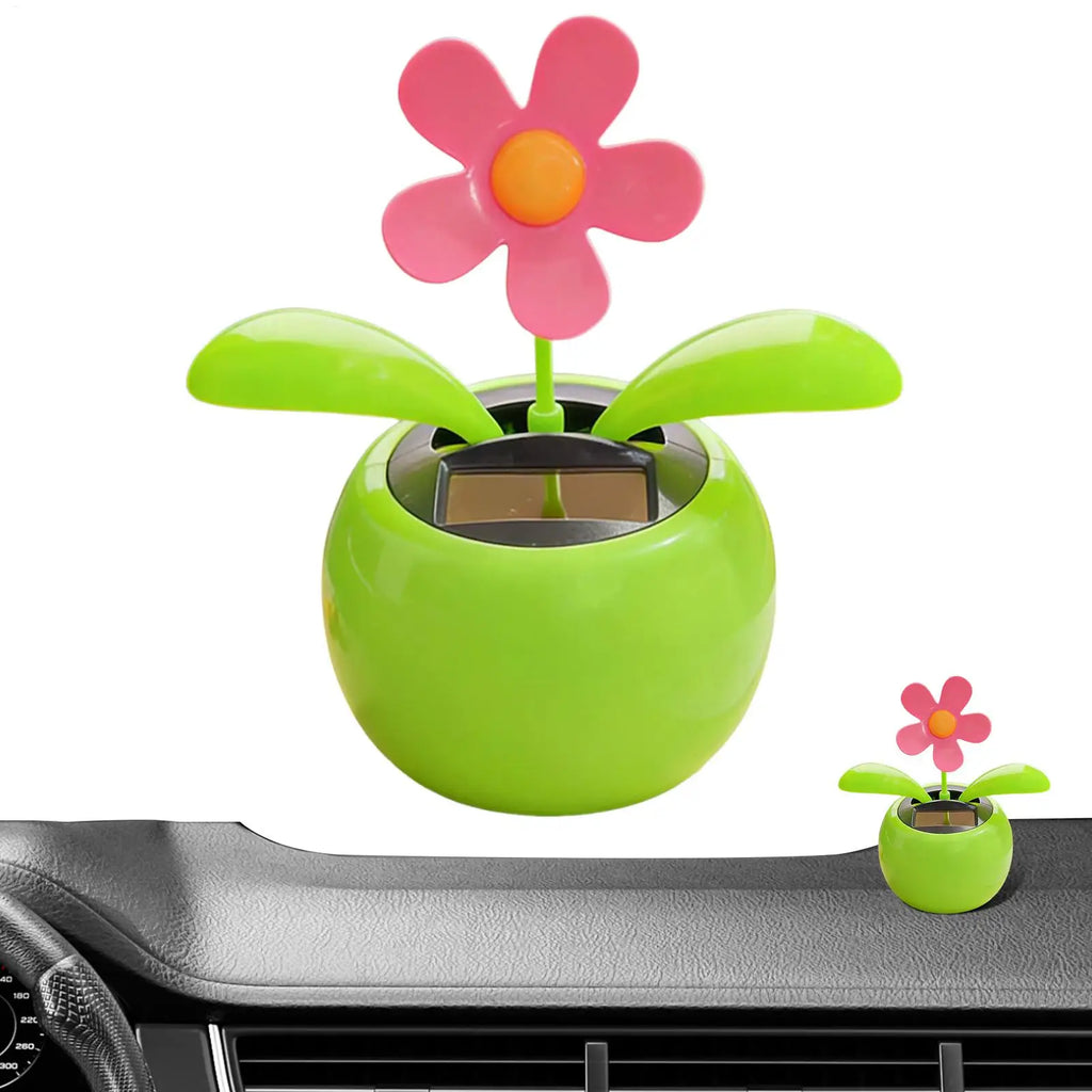 Solar Powered Sunflower Ornaments Dancing Flowers Car Dashboard Solar Automatic Swing Solar Flower Car interior accessories Oasis Select