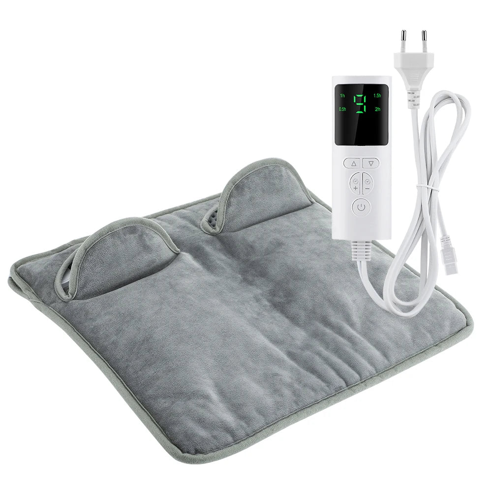 Electric Foot Warmer Pad – Washable Plush Mat, 9 Heat Settings