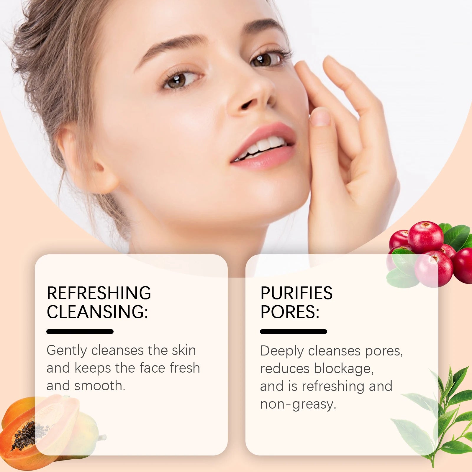 Hoygi Papaya Face Wash – Oil Control & Brightening Cleanser Facial Cleanser Oasis Select