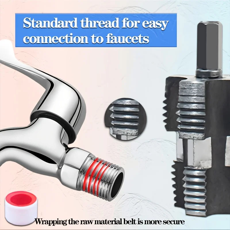 SLADE PVC Pipe Threader Kit – Electric Drill Double Head HSS Pipe Threader Kit Oasis Select