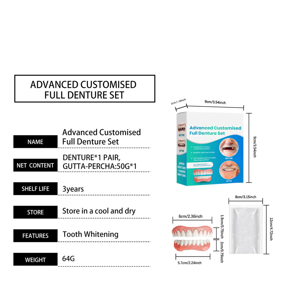 Adjustable Cosmetic Teeth Veneer Set – Smile Cover Kit Cosmetic Teeth Veneer Oasis Select