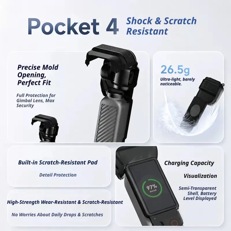 DJI Osmo Pocket 4/3 Protective Case – Scratch & Drop Guard