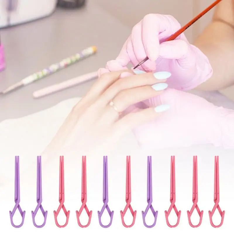 Nail Polish Finger Protector Clips – 10pc DIY Nail Art Shield Nail Art Accessory Oasis Select