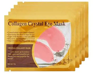 SADOER Gold Collagen Eye Patches – 10 Pairs | Firming & Hydrating Under Eye Mask Patches Oasis Select Pink 10Pairs