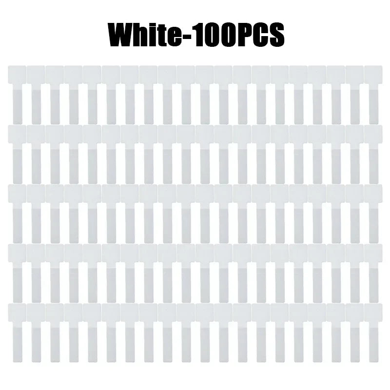 New Reusable Cable Ties Velcro Ties Self-Adhesive Power Cord Cable Holder Adjustable Cord Storage Desktop Organiser Manager Oasis Select White-100PCS