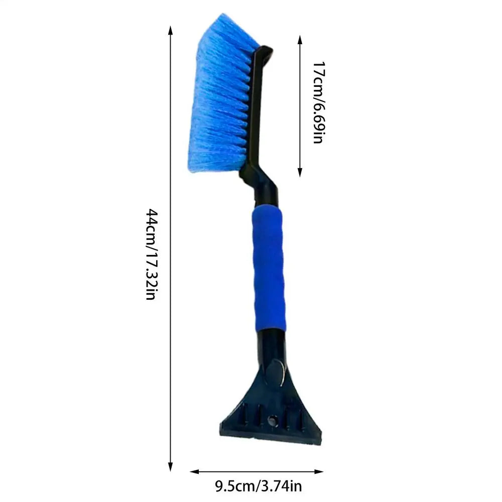 Winter Car Windshield Ice Scrapers 2 In 1 Ice Scraper And Brush Foam Grip Window Ice Scraper Snow Cleaner tool For Car SUV Sedan Oasis Select Blue