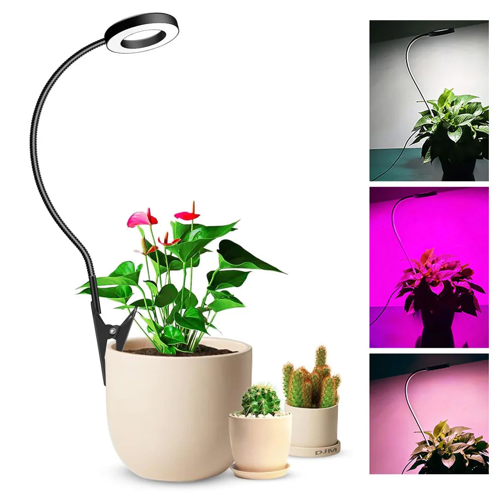 Full Spectrum LED Grow Light Clip-On Dimmable | SHINEKNOT